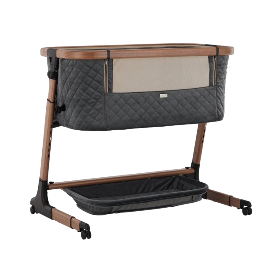 Qute Q-wiggle electric Co-Sleeper antra - walnut