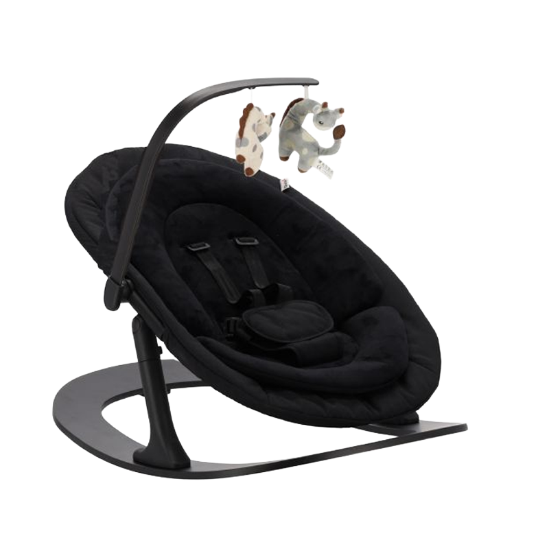Q-Sittle Newborn Rocker Black + Bekleding Black
